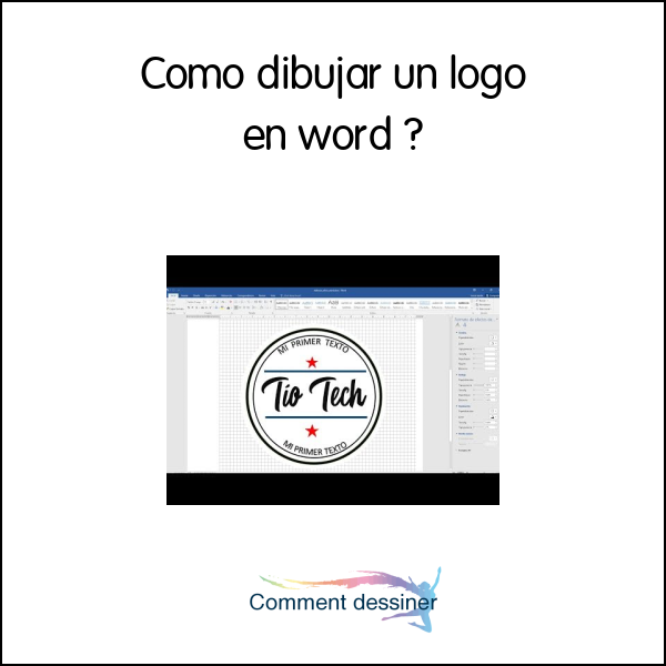 Como dibujar un logo en word